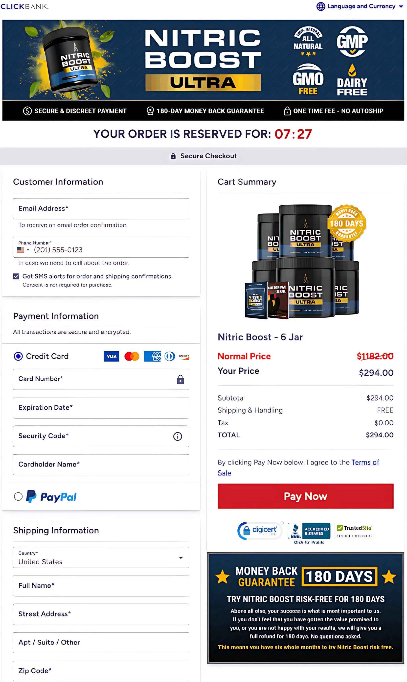 Nitric Boost Ultra Price