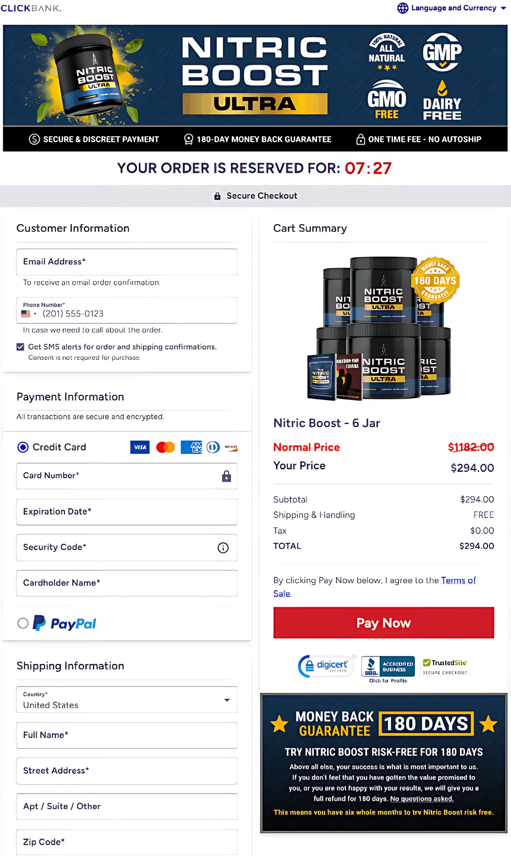 Nitric Boost Ultra Price